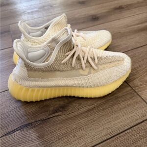 Yeezy Cream and Yellow Sneakers